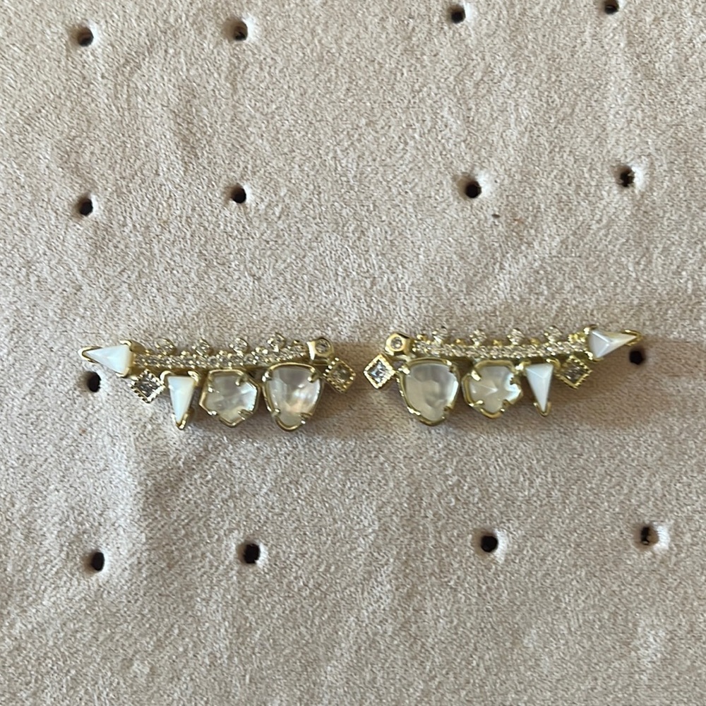 Kendra Scott Madison Ear Climbers In Gold